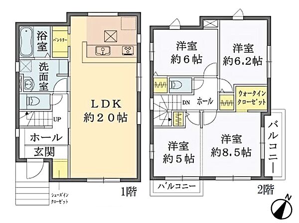 間取りを拡大表示
