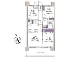 マイキャッスル南浦和 3LDKの間取図画像