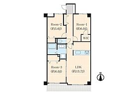 東急ドエル・アルス浦和根岸 3LDKの間取図画像