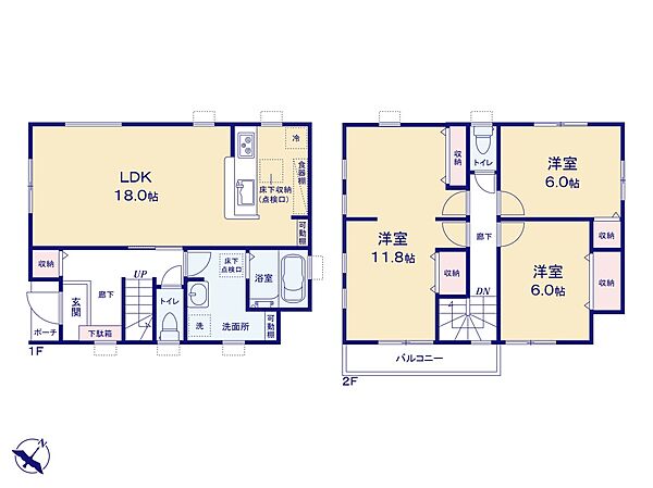 間取りを拡大表示