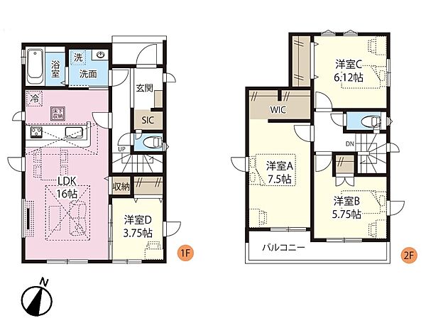 間取りを拡大表示