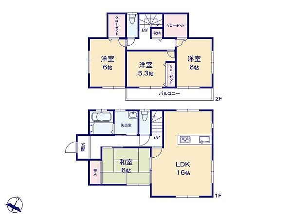 間取りを拡大表示