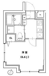 コート関町北 1Kの間取図画像