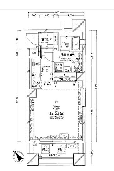 パレステュディオドルチェ本駒込 206｜東京都文京区本駒込4丁目(賃貸マンション1R・2階・30.88㎡)の写真 その2