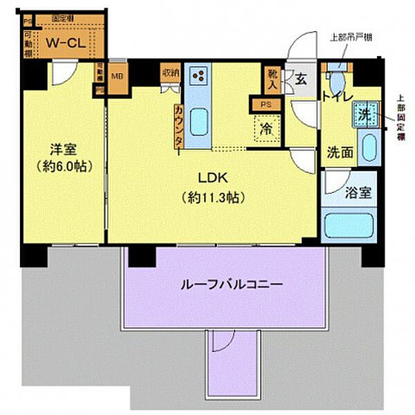 LEXE文京白山 801｜東京都文京区白山2丁目(賃貸マンション1LDK・8階・41.73㎡)の写真 その2