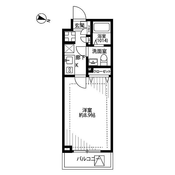 プレール・ドゥーク板橋区役所前II 403｜東京都板橋区氷川町(賃貸マンション1K・4階・25.46㎡)の写真 その2