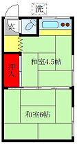 児玉荘 3 ｜ 東京都北区東十条6丁目（賃貸アパート2K・1階・23.10㎡） その2