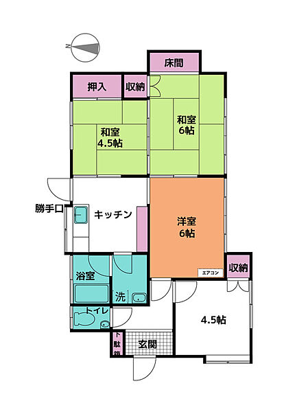間取りを拡大表示