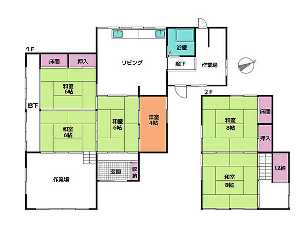 間取りを拡大表示