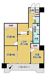 藤和さやまハイタウンB棟 3LDKの間取図画像