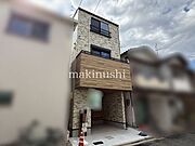 前面道路含む外観堺市東区西野 新築戸建お客様のご都合にて内覧可能です