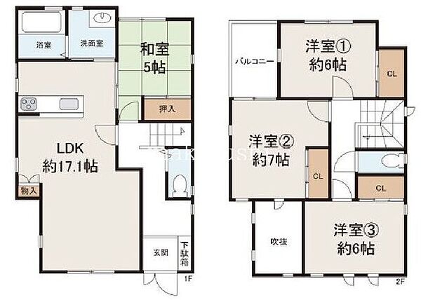 間取りを拡大表示