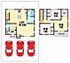 間取り：間取図3LDKのゆとりある間取りで、約18.5帖の広々としたLDKが魅力。各お部屋に収納スペースを備えており、衣類や日用品などをすっきり整理できます。ご家族で快適に暮らせる、使い勝手の良い住まい。