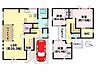 間取り：間取図約20.3帖の広々LDKで家族がゆったり過ごせます。各お部屋には収納スペースを確保！忙しい主婦の味方、家事動線にも配慮した間取です。毎日の暮らしを快適にサポートします。収納力も魅力です。