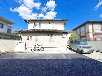 外観：外観・間口が広くて閑静な住宅地です。