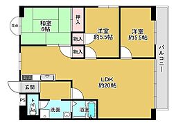 間取図画像 3LDK