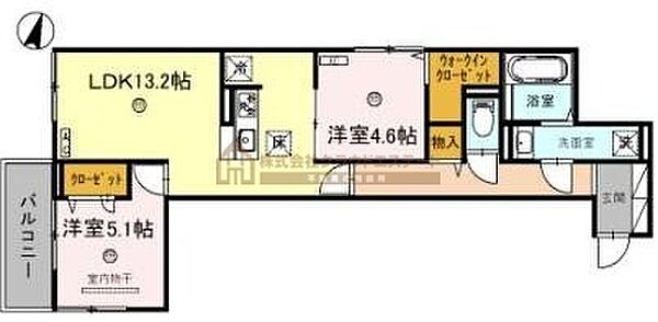 サンパティーク住吉 ｜兵庫県神戸市東灘区住吉宮町1丁目(賃貸アパート2LDK・2階・59.07㎡)の写真 その2