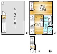 REVENE轟 202 ｜ 千葉県千葉市稲毛区轟町4丁目6-22（賃貸アパート1K・2階・34.73㎡） その2