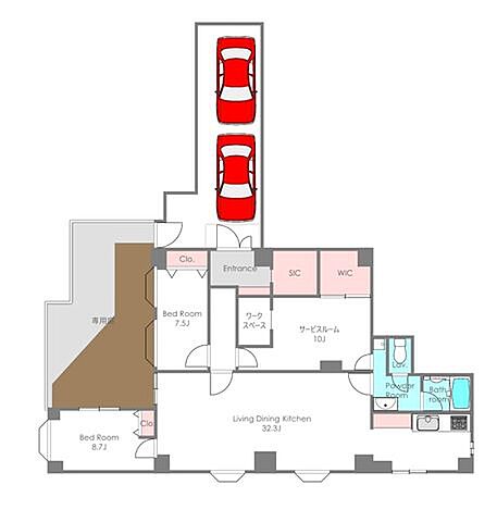 間取り 清澄サニーハイツ 1階/-