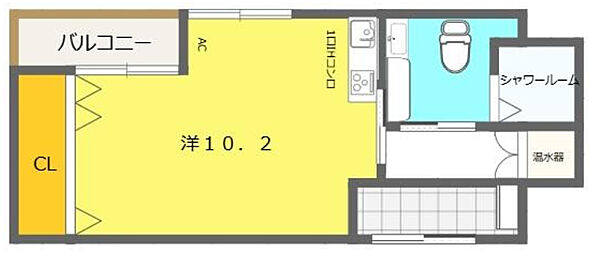 クオリティライフ壱番館 906｜兵庫県姫路市北条口1丁目(賃貸マンション1R・9階・25.58㎡)の写真 その2