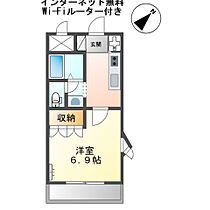 フォンテーヌ・アベニューI  ｜ 兵庫県姫路市亀山2丁目（賃貸アパート1K・2階・24.84㎡） その2