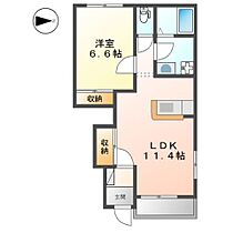 ベルメゾン  ｜ 兵庫県姫路市香寺町中仁野（賃貸アパート1LDK・1階・44.63㎡） その2