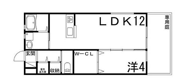 兵庫県姫路市北条梅原町(賃貸アパート1LDK・1階・41.40㎡)の写真 その2