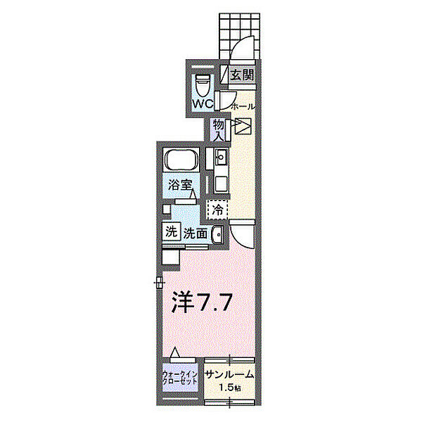 プラシード 104｜兵庫県姫路市名古山町(賃貸アパート1K・1階・31.66㎡)の写真 その2