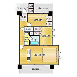 間取図画像 2LDK