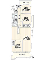 間取図画像 3LDK