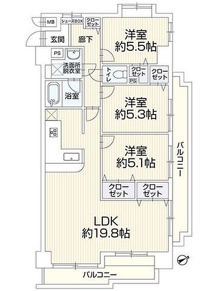 【間取り】リフォーム後の間取り図です。※現地と相違がある場合は現況優先とします。