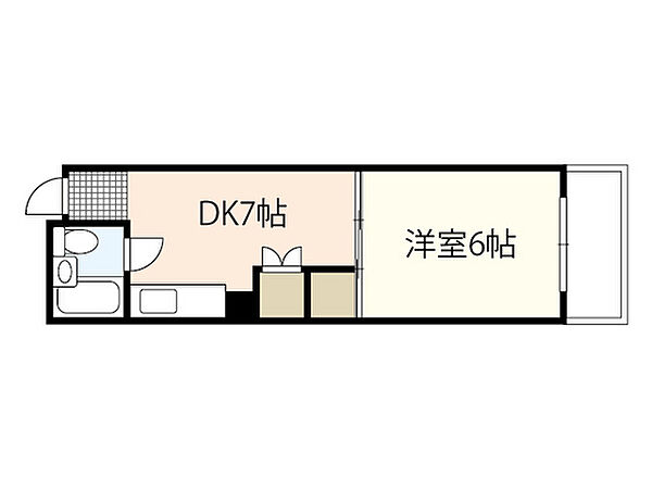 和秀舟入本町ビル ｜広島県広島市中区舟入本町(賃貸マンション1DK・3階・24.00㎡)の写真 その2