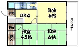 大宮グリーンハイツ 3Kの間取図画像