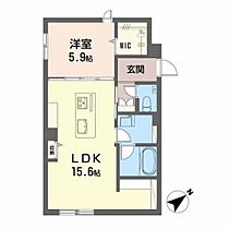 Ｃｒｅｓｔ　Ｐａｌａｃｅ  ｜ 広島県広島市西区高須1丁目（賃貸マンション1LDK・1階・51.42㎡） その2