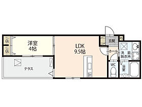 ＯＲＣＨＩＤ　ＲＥＳＩＤＥＮＣＥ  ｜ 広島県広島市西区福島町1丁目（賃貸アパート1LDK・3階・33.13㎡） その2