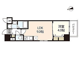 S-RESIDENCE本川町afford 801 ｜ 広島県広島市中区本川町3丁目（賃貸マンション1LDK・8階・31.58㎡） その2