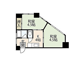 堺町Yビル  ｜ 広島県広島市中区堺町2丁目（賃貸マンション2K・4階・35.10㎡） その2