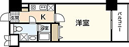 アクアシティ舟入中町 1Kの間取図画像