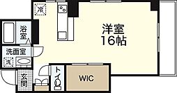 鷹ノ橋マンション 1LDKの間取図画像
