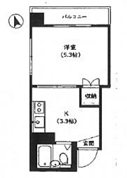 ジョイフル住吉 1Kの間取図画像