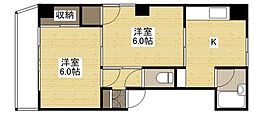 下田ビル 2Kの間取図画像