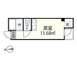 トレックス ワンルームの間取図画像