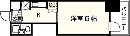 カルム大手町 1Kの間取図画像