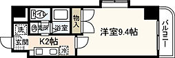 西広島ビレッジ 1Kの間取図画像