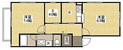ガーデンコートS&Y 1SLDKの間取図画像