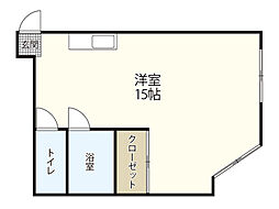 K-BLDG三篠 ワンルームの間取図画像
