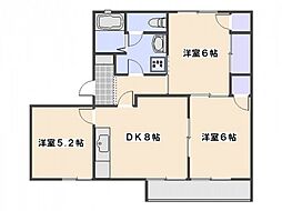 ディアス井口 3DKの間取図画像