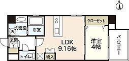 パークフラッツ土橋 1LDKの間取図画像