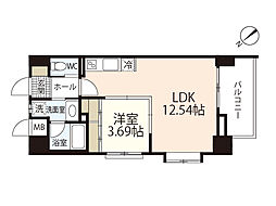 GRANDSTAGE24 1LDKの間取図画像