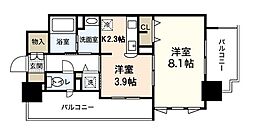 KHS.FIRST 1DKの間取図画像